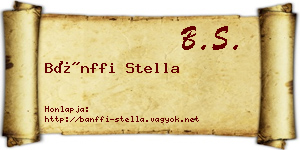 Bánffi Stella névjegykártya